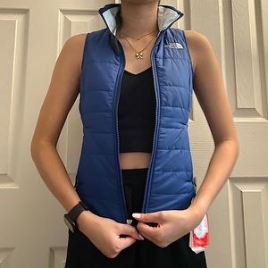 The North Face Girls Blue Puffer Vest